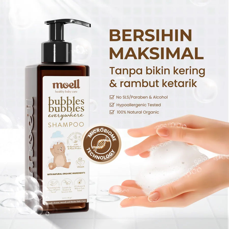 Moell Shampoo — Bersihin Maksimal Tanpa Bikin Kering & Rambut Ketarik