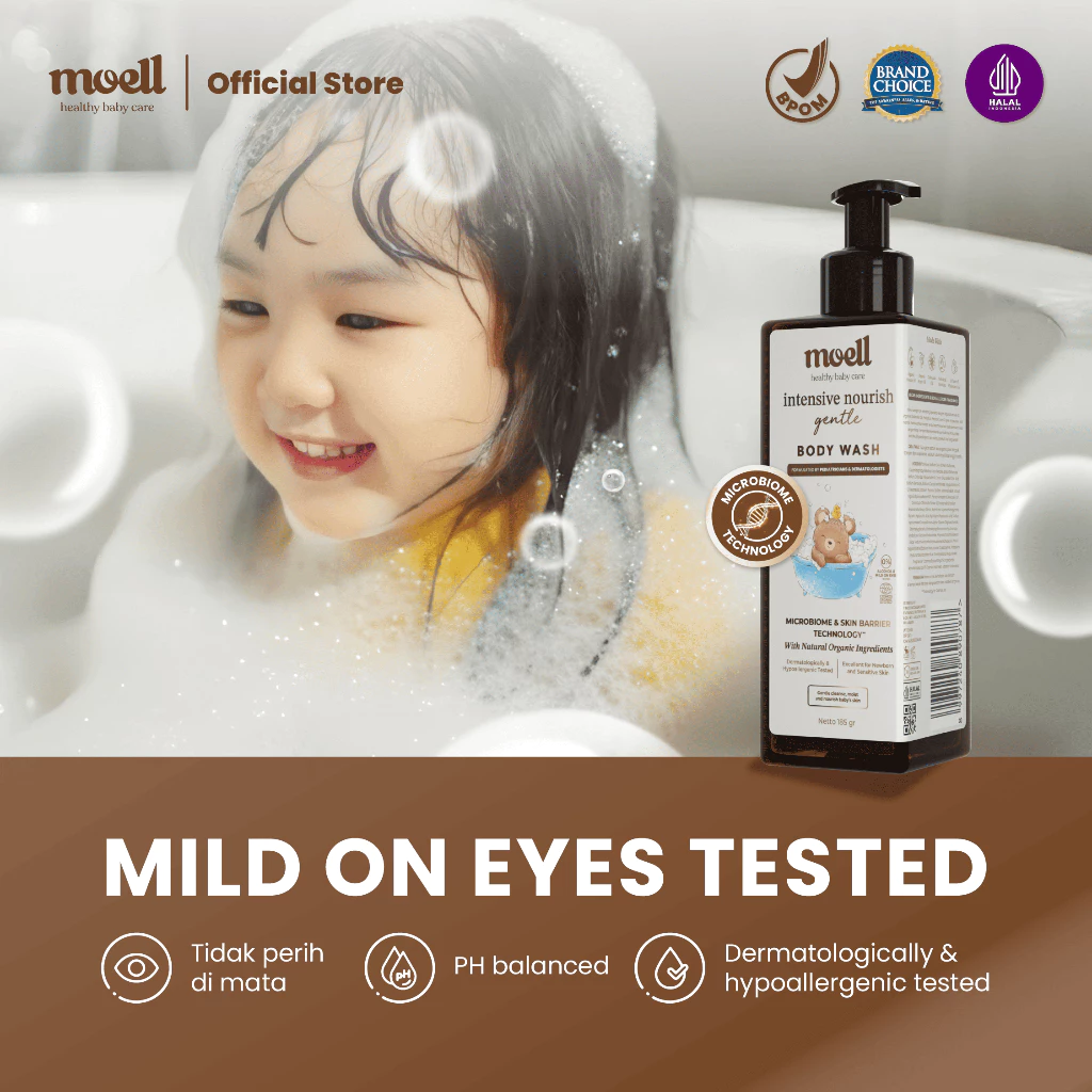 Moell Gentle Sabun Mandi Bayi Anak Kemasan Refill 500gr 4