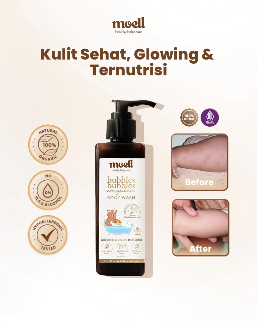 Moell Intensive Nourish Gentle Body Wash Bayi Anak 185gr 1