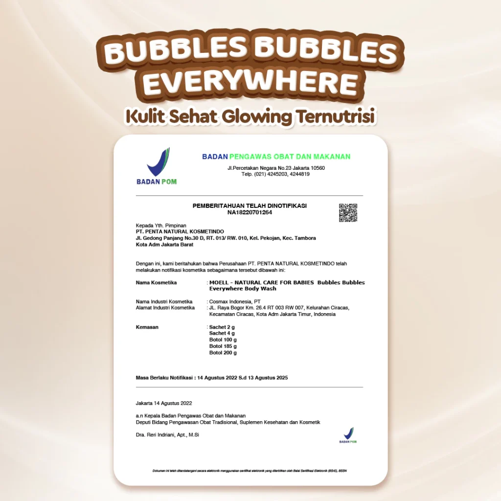 Moell Intensive Nourish Gentle Body Wash Bayi Anak 185gr