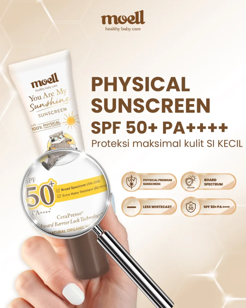Moell Physical Sunscreen Anak 30gr 5