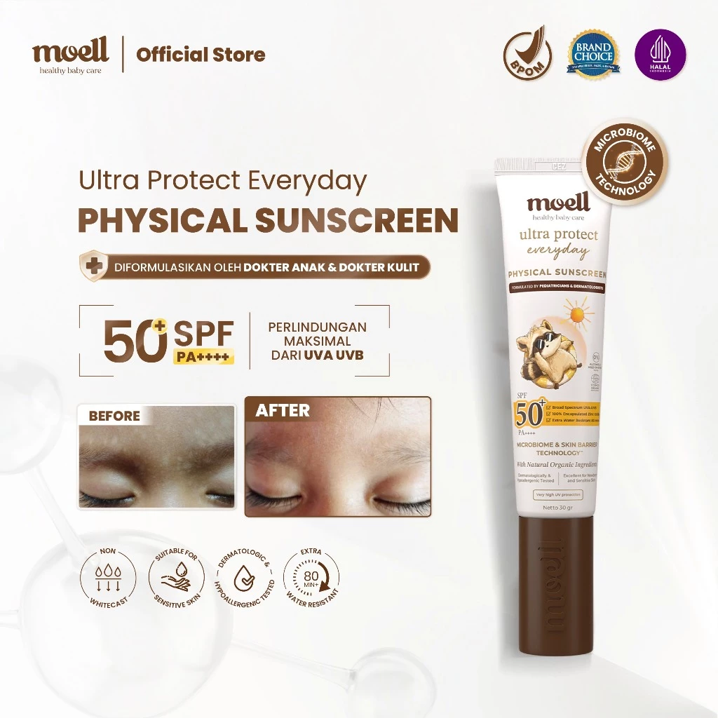 Moell Physical Sunscreen Anak 30gr